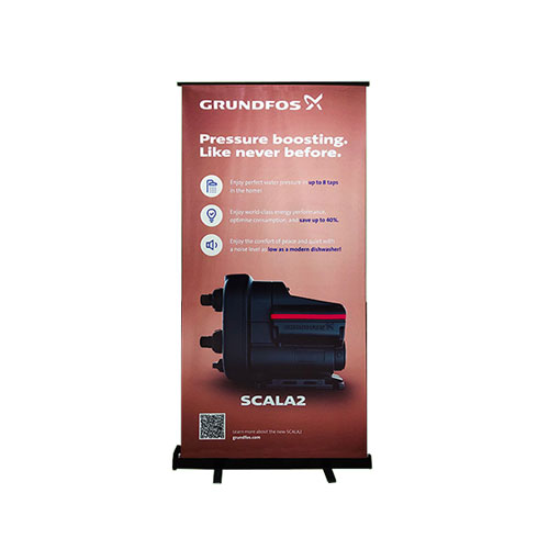 Roll up standee | flex print | 3 x 6'